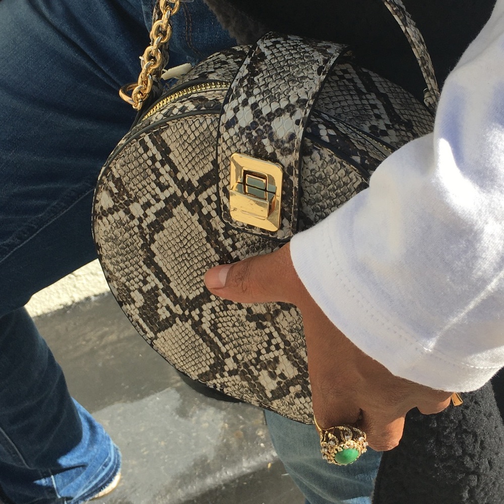 JESSIE Snake Print Handbag